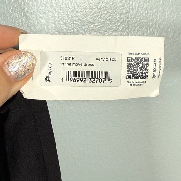 Spanx On The Move Romper Dress 3X Black Active Skort Dress - Picture 8 of 8